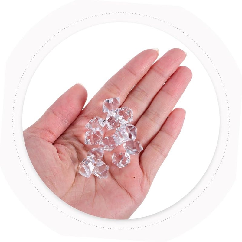 STOBAZA 400pcs High Transparency Plastic Ice Cubes For Photography Home Decor - Image 4